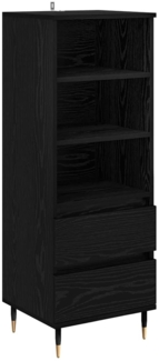 vidaXL Highboard Schwarz Eichen-Optik 40 x 36 x 110 cm Holzwerkstoff 882734