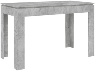 vidaXL Esstisch Betongrau 120 x 60 x 76 cm Spanplatte [800760]