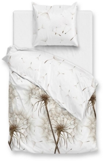 ZO HOME Bettwäsche ZO!Home, Renforcé, 2 teilig, Pusteblumen auf weißem Hintergrund