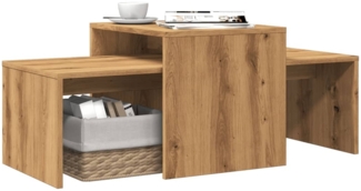 vidaXL Couchtisch Artisan-Eiche 100x48x40 cm Holzwerkstoff 856055