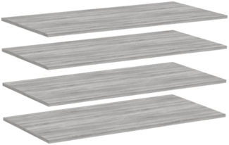 vidaXL Wandregale 4 Stk. Grau Sonoma 100x50x1,5 cm Holzwerkstoff 838307