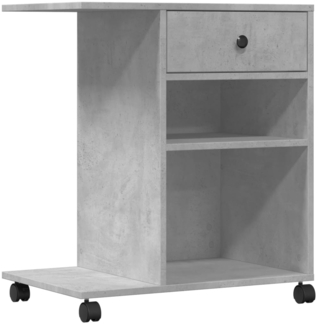 vidaXL Druckerständer mit Rollen Betongrau 60x40x68,5 cm 840642
