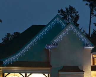 Kaemingk LED Eisregen Lichterkette 119 LED kaltweiß