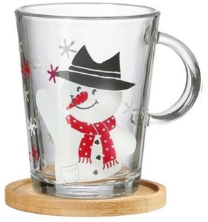 Ritzenhoff & Breker Hat Frosty Teeglas mit Untersetzer