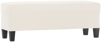 vidaXL Sitzbank Beige 100x35x41 cm Mikrofasergewebe 349470