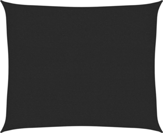 vidaXL Sonnensegel 160 g/m² Schwarz 2,5x3 m HDPE 311727