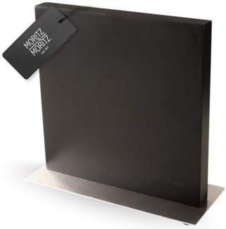 Moritz & Moritz Magnet-Messerblock Messerblock magnetisch, schwarz (1tlg), Magnetisch mit Edelstahlboden