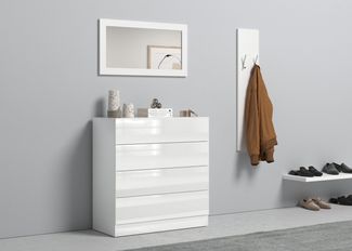 borchardt Möbel Garderoben-Set Vaasa 3, (Set, 3-St), mit Push to Open-Funktion