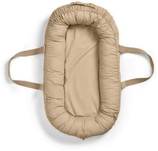 Elodie Details Babynest Kuschelnest Tragbare Babynestchen Neugeborene Kokon für Babys und Säuglinge, Waschbare Reisebett Baby Nestchen 100% Baumwoll 78x45 cm – Pure Khaki