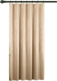 Woltu Gardine, (1 St), blickdicht, mit Kräuselband, 270 g/m², Damast Optik