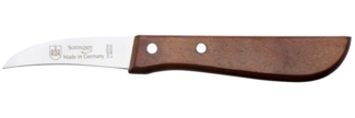 RÖR Schälmesser Kochmesser mit Kirschholzgriff - 15,5 cm, perfekt zum Schälen und Putzen von Obst und Gemüse - Made in Solingen