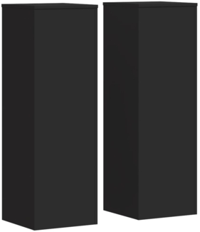 vidaXL Pflanzenständer 2 Stk. Schwarz 33x33x100 cm Holzwerkstoff 3307883