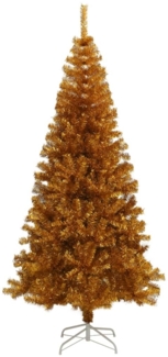 vidaXL Künstlicher Weihnachtsbaum mit Ständer Gold 240 cm PET 329186