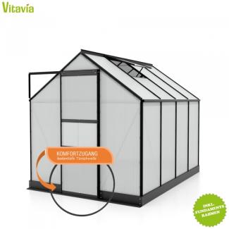 Vitavia Gewächshaus Apollo 5000, HKP 6mm, schwarz