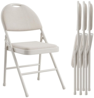GarveeMore Klappstuhl Gästestuhl Klappstuhl Campingstuhl 4er Set Gartenstuhl