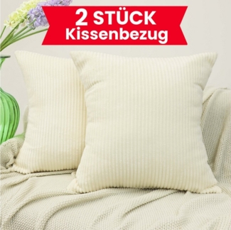 Amilian Kissenbezüge - 2er Set Kissenbezug - Kissenhüllen - Zierkissenbezüge, (2 Stück), 40x40 cm, Kissenhülle für Sofakissen, Dekokissen, Kissen, Zierkissen.