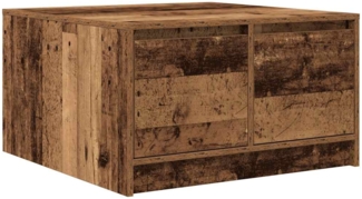 vidaXL Couchtisch mit Schubladen Altholz-Optik 70,5x70x40 cm 3328415