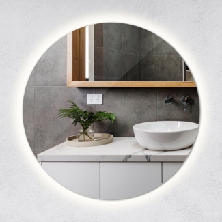 Tulup LED-Lichtspiegel Wandspiegel mit LED-Lichts Bad Spiegel Rund LED-Beleuchtung, Kaltweiß 6500K