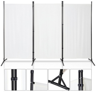 Clanmacy Paravent Paravent Balkon Outdoor Stellwand Sichtschutz Raumteiler Trennwand