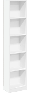 vidaXL Bücherregal Weiß 40x24x176 cm Holzwerkstoff 857792