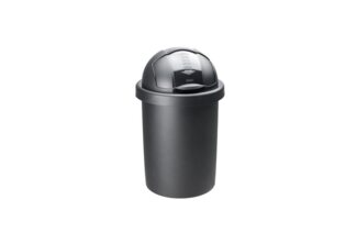 ROTHO Mülleimer Roll Bob runder Mülleimer 30l mit Deckel, Kunststoff (PP)