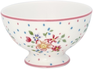 Greengate Snackschale Belle White Snack Bowl Steingut Weiß