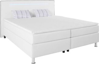 COLLECTION AB Boxspringbett, inkl. LED-Beleuchtung, Topper und Kissen