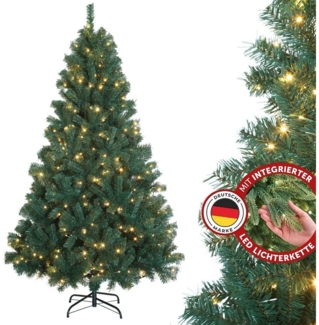 LETGOSPT Künstlicher Weihnachtsbaum Künstlicher Weihnachtsbaum für Zuhause, 120 cm mit 150 LED-Lichterkette, 400 Zweige, Warmweißes Licht für sofortige Weihnachtsstimmung