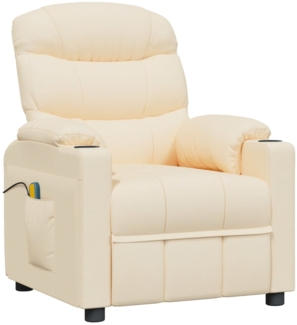 Massagesessel Creme Stoff [348091]