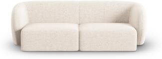 Micadoni Modulares Sofa Shane 2-Sitzer Chenille Hellbeige Melange