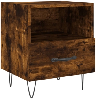 vidaXL Nachttisch Räuchereiche 40x35x47,5 cm Holzwerkstoff 827430