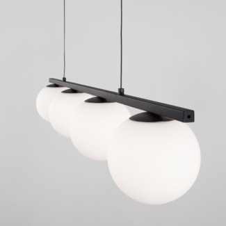 Nova Luce 9919604 JOLINE LED Pendelleuchte 4-flammig 3000K Schwarz Weiss