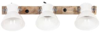 vidaXL Wandlampe Industriestil Weiß 65x25 cm E27 320517