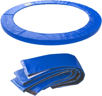 KINETIC SPORTS Trampolin Randabdeckung - Reißfest & UV-resistent, 15 mm EPE-Schaumstoff, Ersatz Federabdeckung Randschutz Rahmenpolster für Gartentrampoline, Blau-2, Ø 183 cm