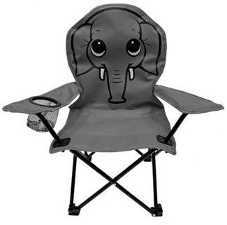 Linder Exclusiv GmbH Campingstuhl Kinder Camping-Stuhl Falt-Armlehnstuhl Kinderstuhl Stuhl Campingsessel, leichter Transport - inklusive Tragetasche
