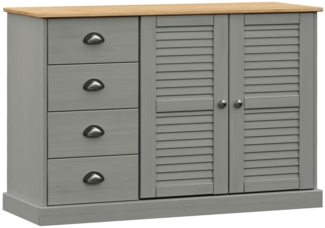 vidaXL Sideboard mit Schubladen VIGO 113x40x75 cm Massivholz Kiefer 353189
