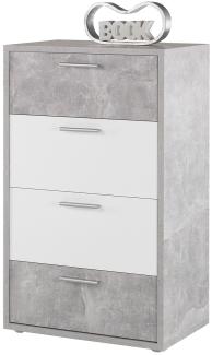 Kommode >Marion< in Beton - 64x104x37cm (BxHxT)