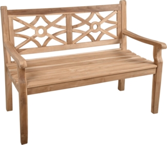 Bank Gartenbank SAYANG 2-Sitzer aus Teakholz 120 cm von GardenPleasure