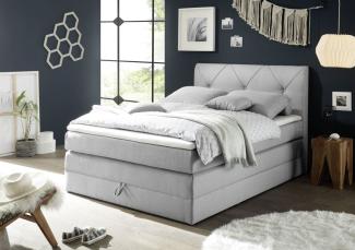 Boxspringbett 140 x 200 cm CALGARY 1, Silver H2