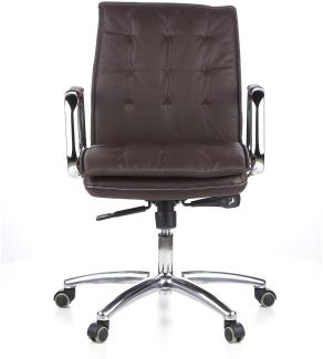 hjh OFFICE Profi Chefsessel VILLA 10 Leder Braun