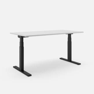 SLS 670 PRO Schreibtisch - 180 , Lichtgrau , Schwarz