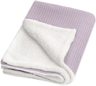 Zöllner Winterdecke Waffelpiqué 70x100 cm Grape