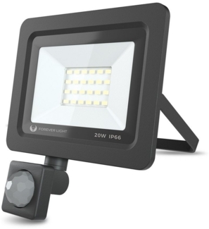 Forever Light LED Flutlichtstrahler Flutlicht LED PROXIM ll IP66 Wasserdicht Strahler Mit Bewegungsmelder, mit Bewegungsmelder