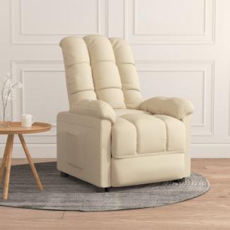 vidaXL Relaxsessel Creme Stoff, Drehbar [289805]