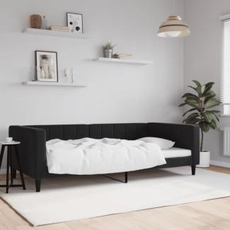 vidaXL Tagesbett Schwarz 100x200 cm Samt 354019