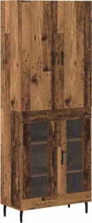 vidaXL Highboard Wandmontiert Altholz 69,5 x 34 x 180 cm Holzwerkstoff 3403183