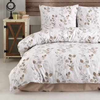 Buymax Bettwäsche Almira, 100% Baumwolle Renforcé, 3 teilig, Bettwäsche-Set Bett- und Kopfkissenbezug mit Reißverschluss 200x220 cm