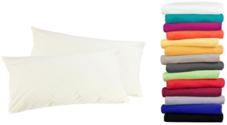 MOON Heimtextilien Kissenbezug / Seitenschläferkissenbezug 2er Pack MOON-Luxury Linon 100% Baumwolle, Linon