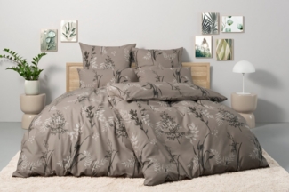 BIERBAUM Bettwäsche Hellena, Renforcé, 2 teilig, in Gr. 135x200 oder 155x220 cm, 100% Baumwolle, Gräser