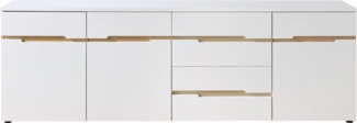 Memphis TV-Sideboard in Weiß, Artisan Eiche Optik FSC-Zertifiziert - Moderner Fernsehschrank mit Schubladen und viel Stauraum - 230 x 76 x 44 cm (B/H/T)